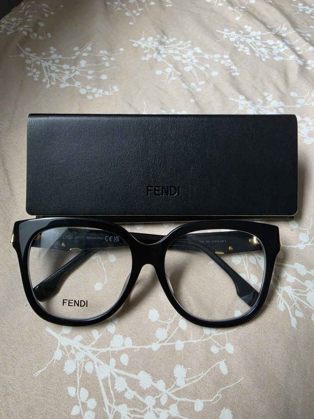 Fendi Black Oversized Cat-Eye Optical Frames